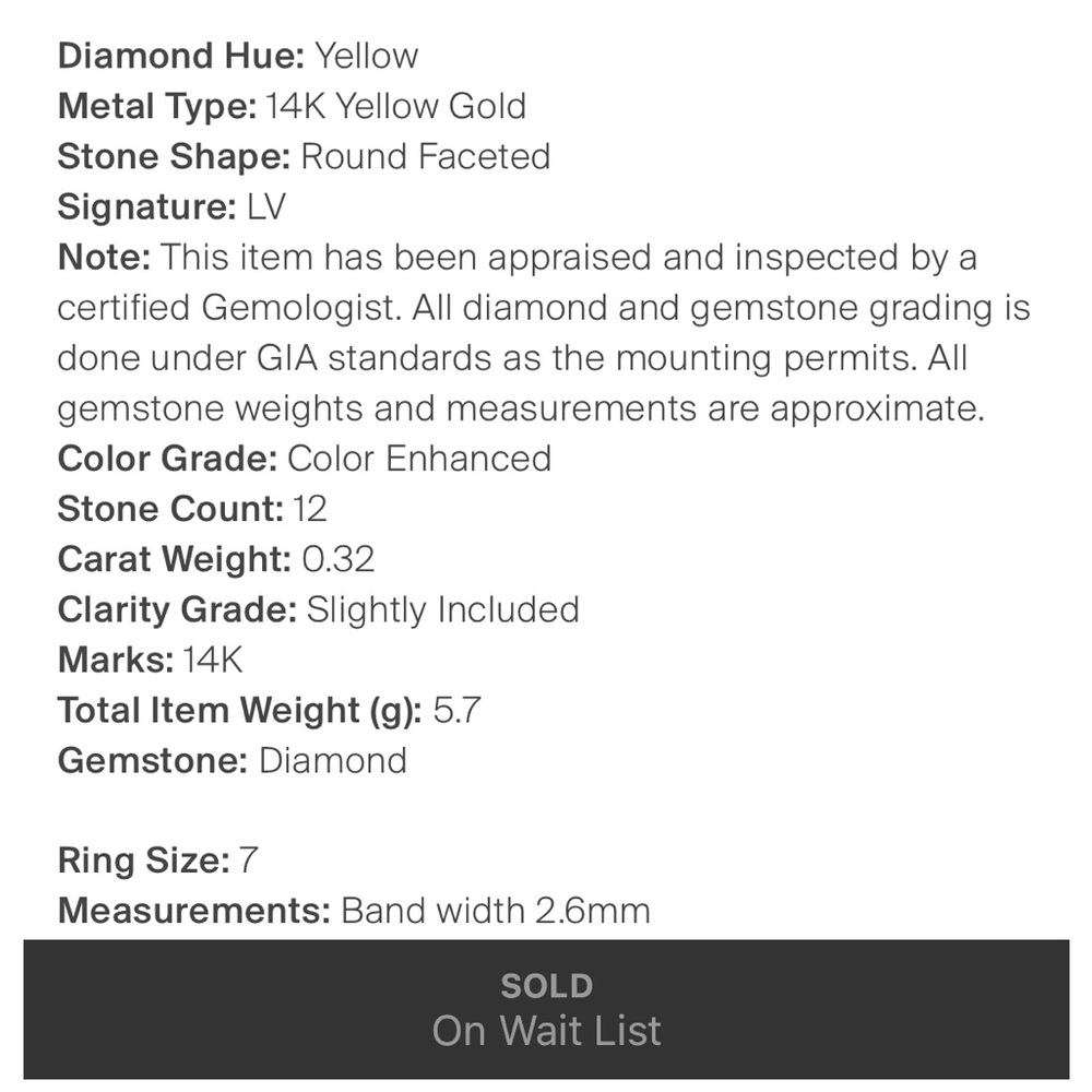 Le Vian diamond ring - Picture 9 of 9